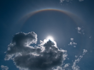 Clouds rainbow