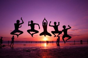 Joy people jumping